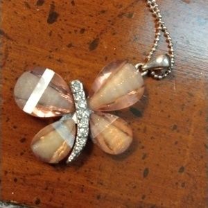Butterfly necklace on a 9 1/2" chain